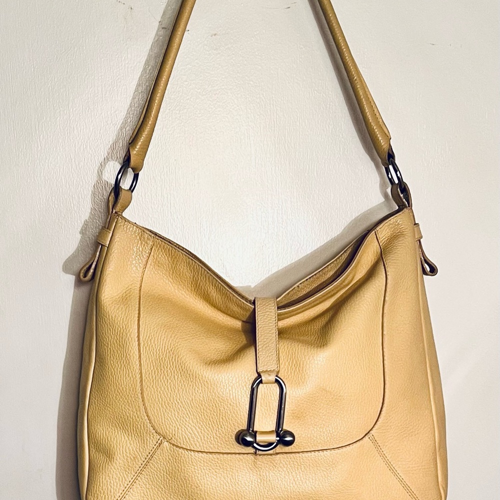 Furla Tan Shoulder Bag with Sleek Design